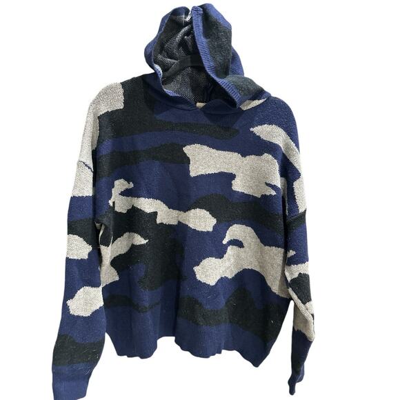 Elan Camo Oversized Hoodie Sweater, Size M - Picture 2 of 7